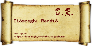 Diószeghy Renátó névjegykártya