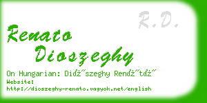 renato dioszeghy business card